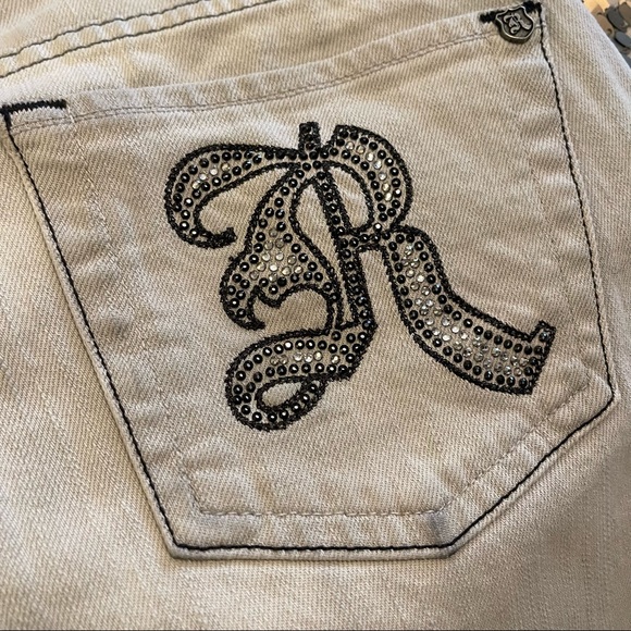 Vintage Rock & Republic straight jean bling pockets gray - Picture 2 of 6